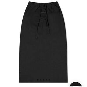 FEAR OF GOD ESSENTIALS BLACK LONG SKIRT SIZE SMALL EXCELLENT CONDITION
